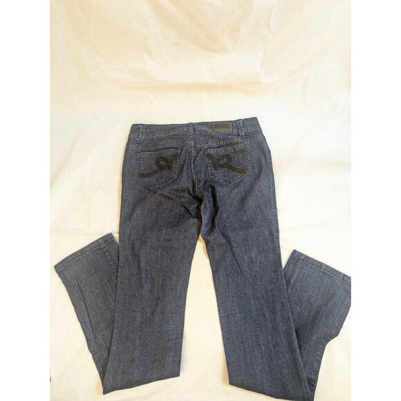 RocaWear Women’s Jeans Size 7 Simone Straight Leg Mid Rise Embellished Pocket - Picture 8 of 15